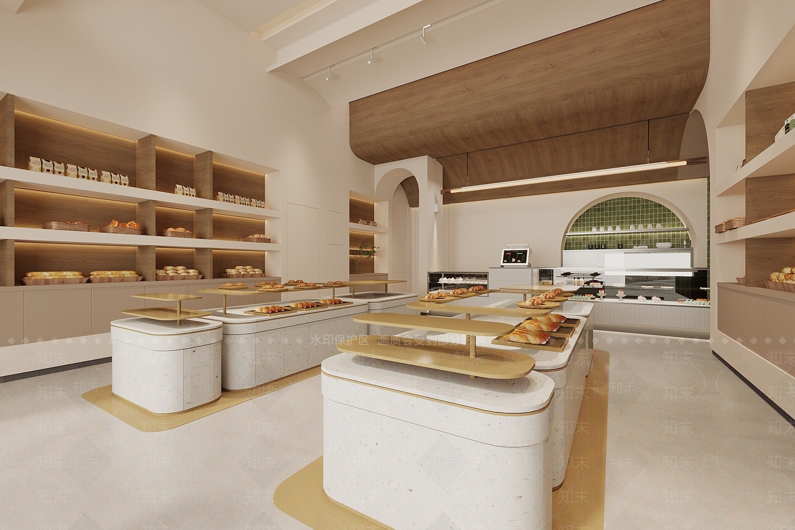 现代甜品面包店SU模型下载【ID:1187456053】