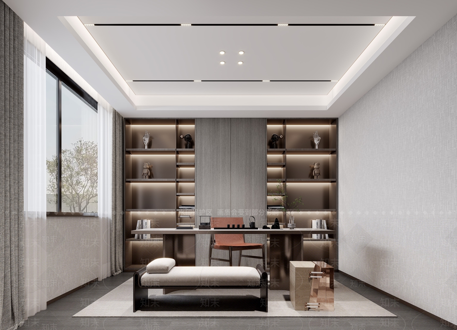 新中式茶室3D模型下载【ID:1187459943】