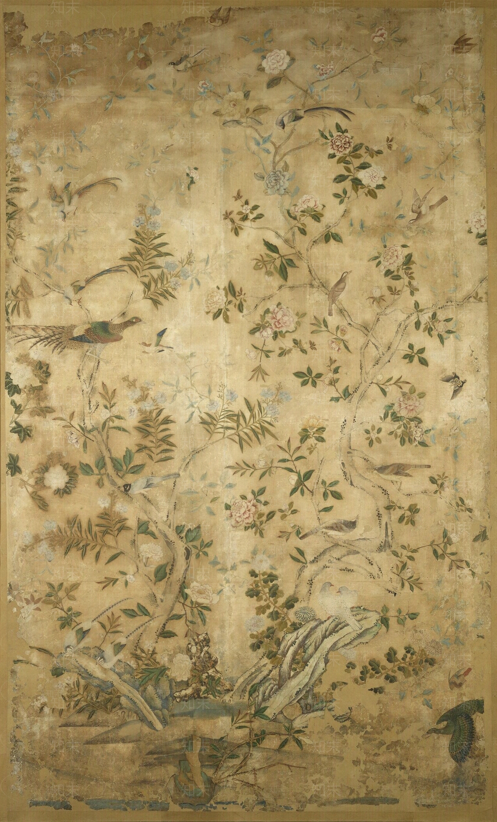 现代新中式壁纸贴图下载【ID:1187463143】