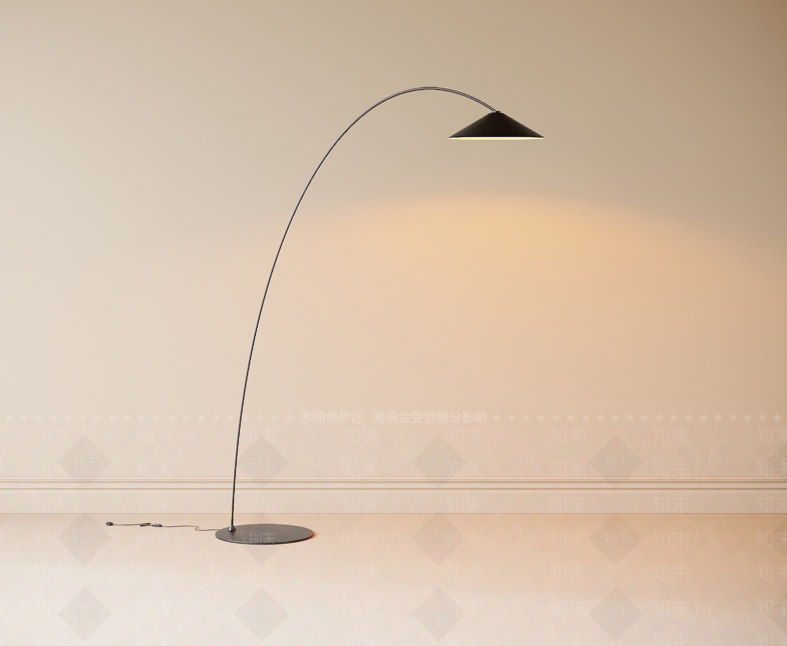 现代落地灯SU模型下载【ID:1187464808】