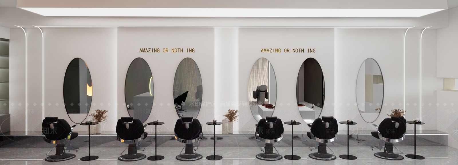 理发店SU模型下载【ID:1187469855】