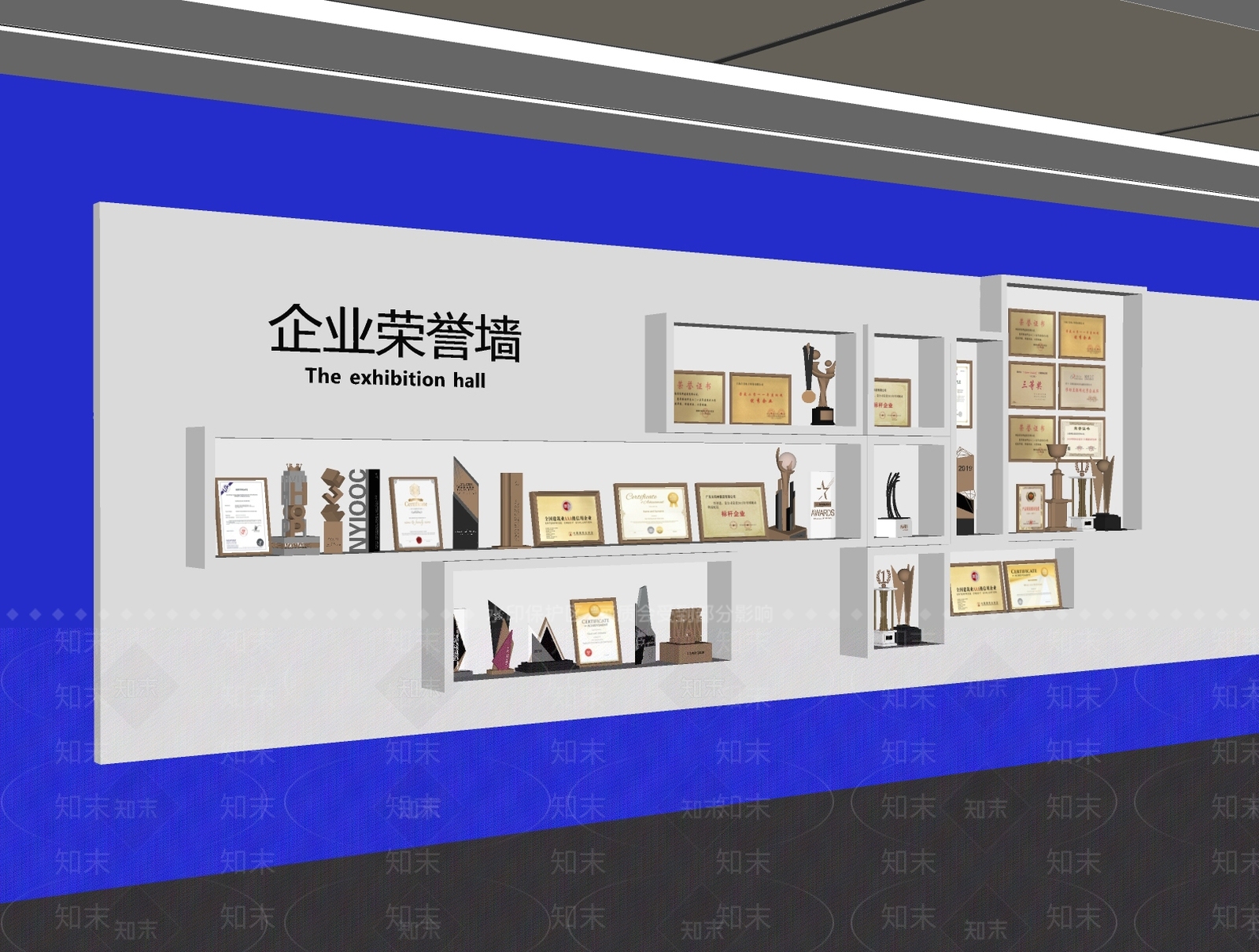 现代文化墙SU模型下载【ID:1187470803】