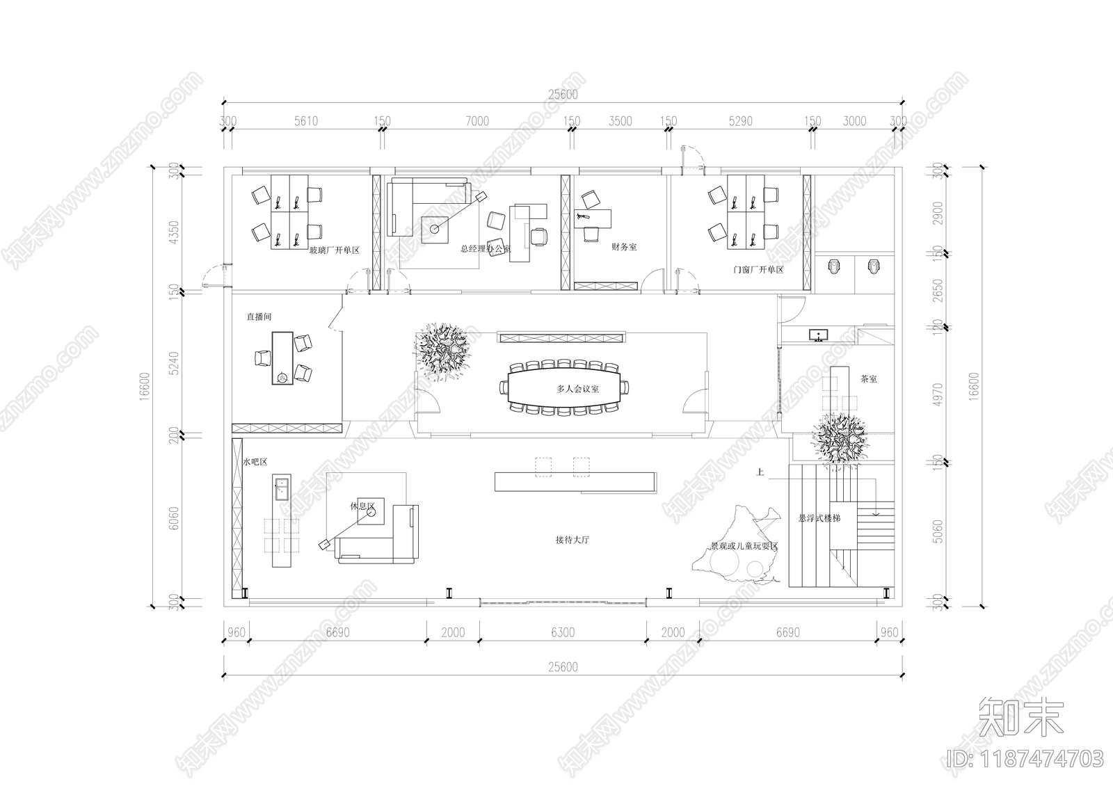 现代其他工装空间施工图下载【ID:1187474703】