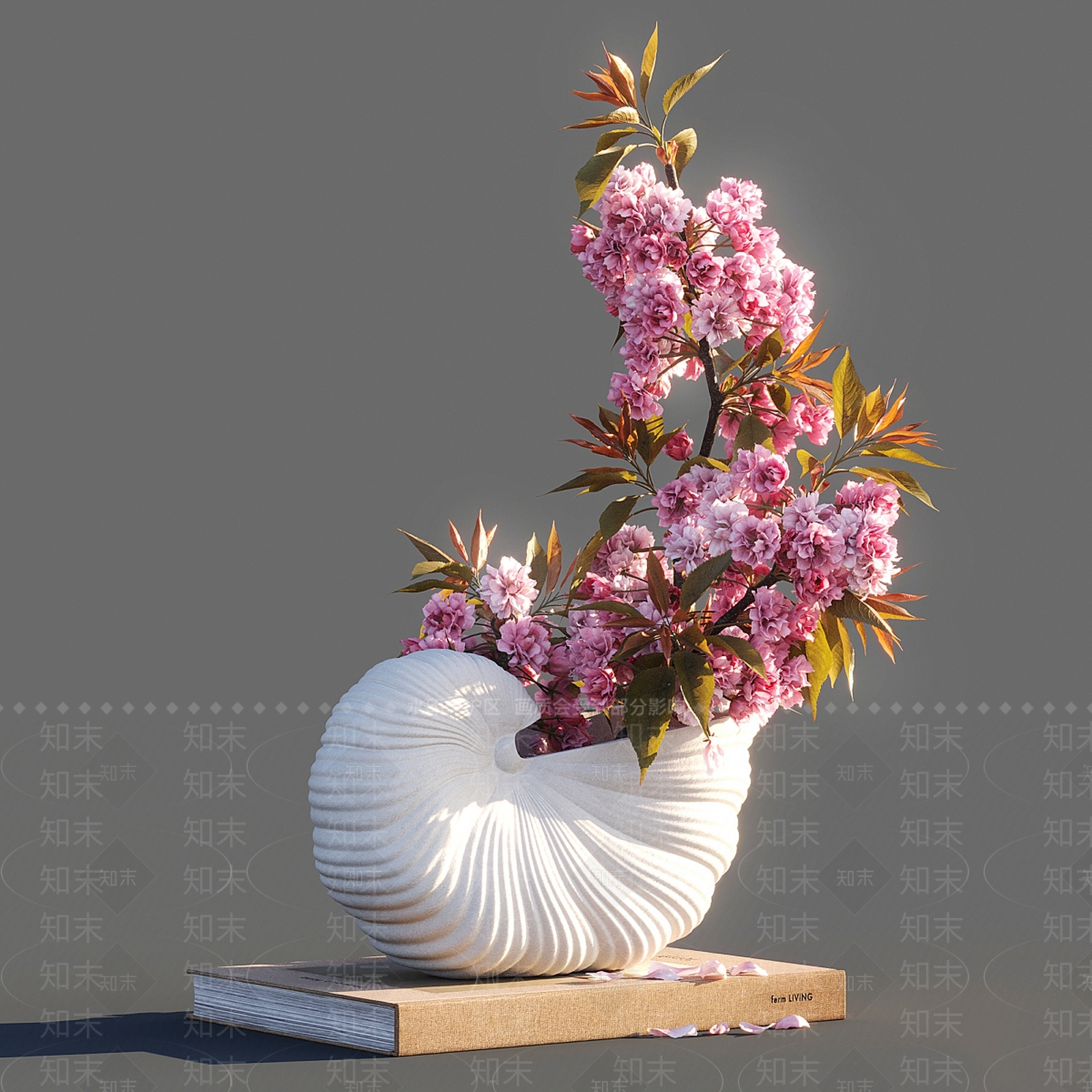 新中式现代花艺3D模型下载【ID:1187478113】