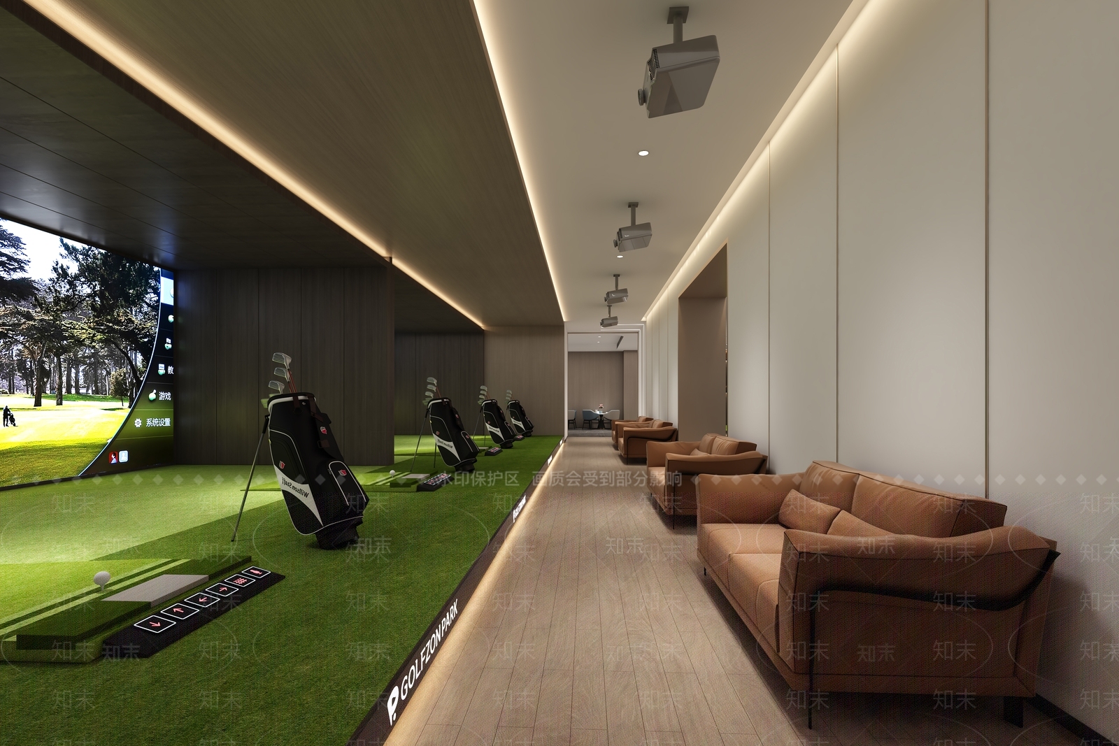 现代走廊3D模型下载【ID:1215043412】