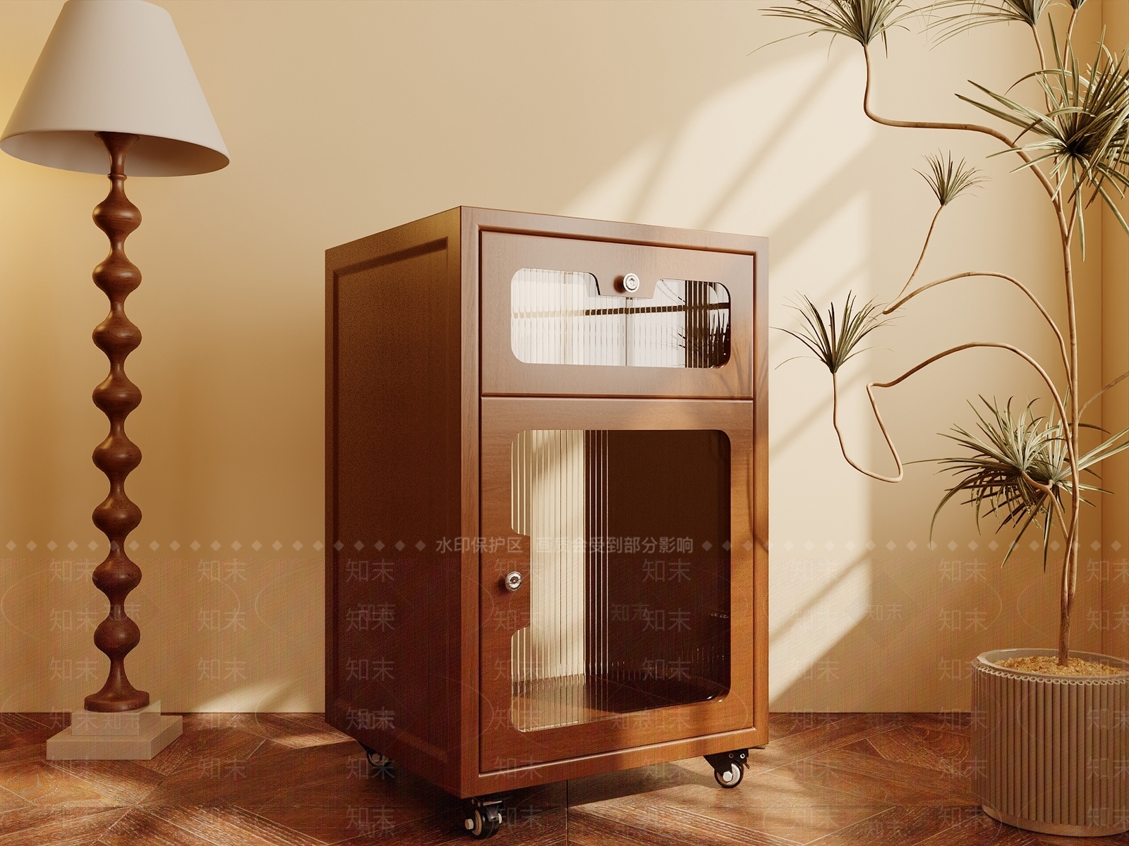 复古中古斗柜SU模型下载【ID:1187482171】