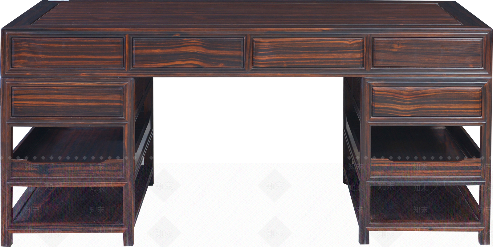 新中式中式办公桌3D模型下载【ID:1187484001】