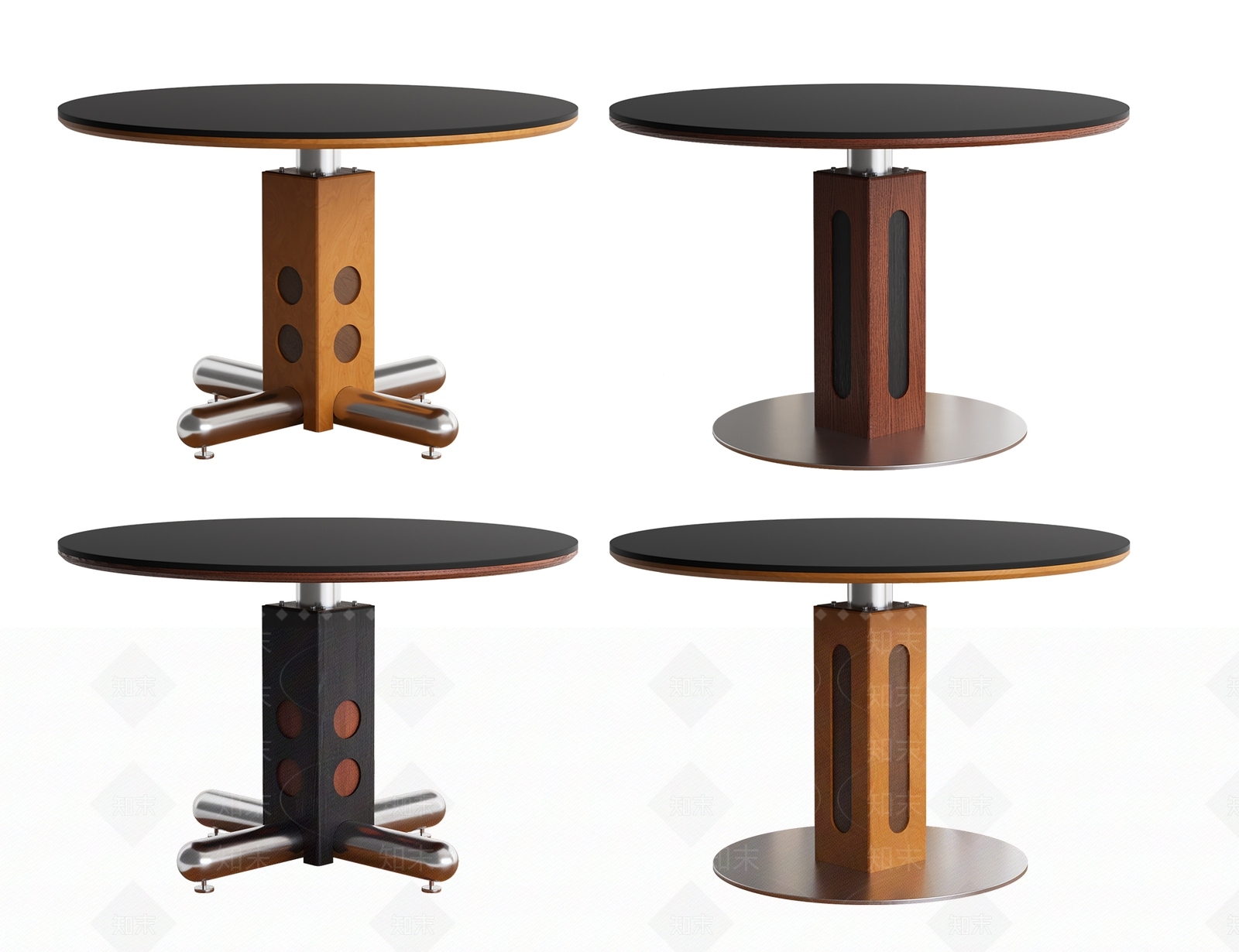 中古复古餐桌SU模型下载【ID:1187485020】