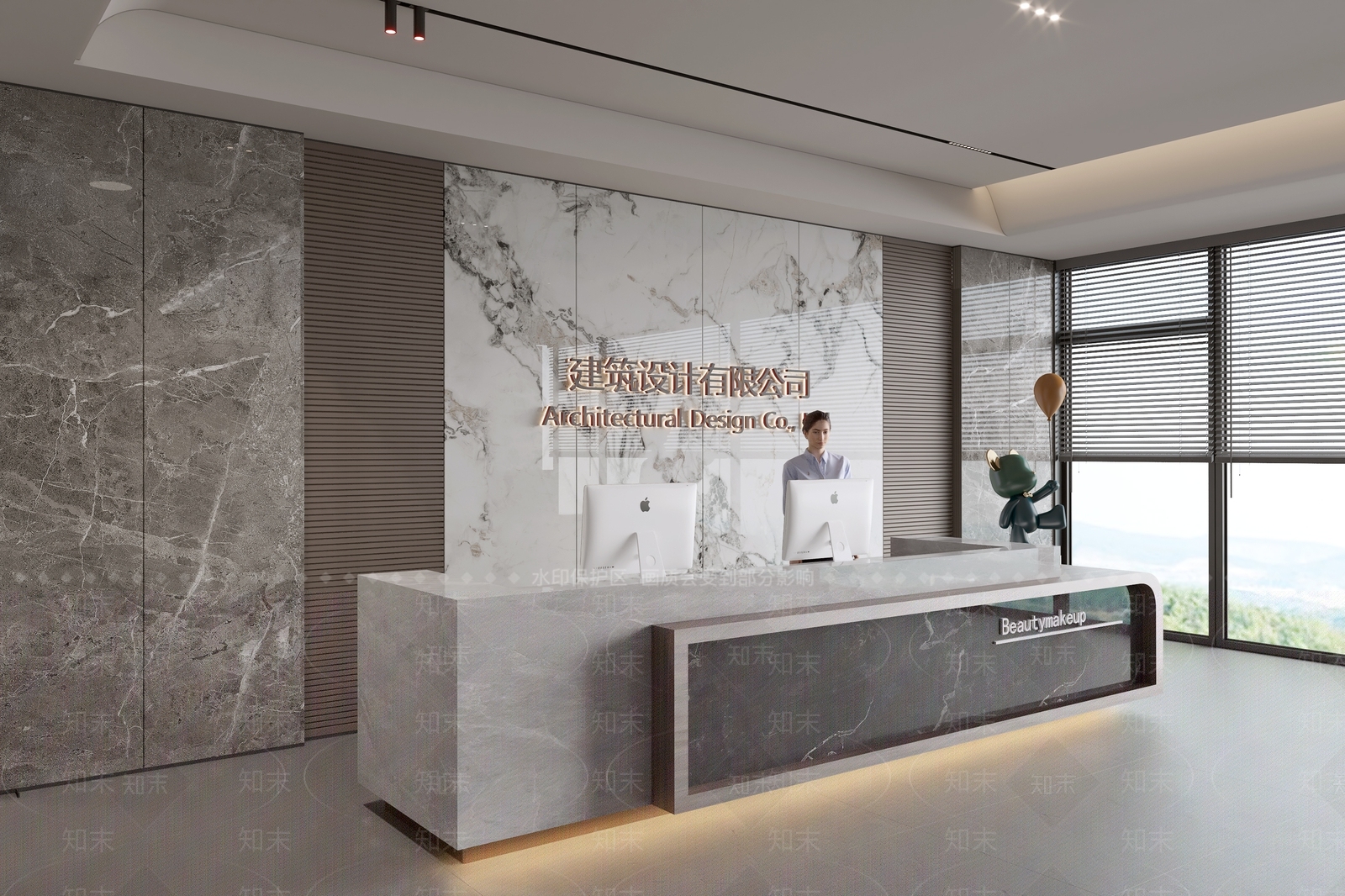 现代前台3D模型下载【ID:1187487547】