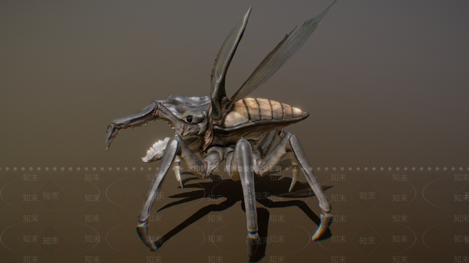 爬行类动物3D模型下载【ID:1187498220】