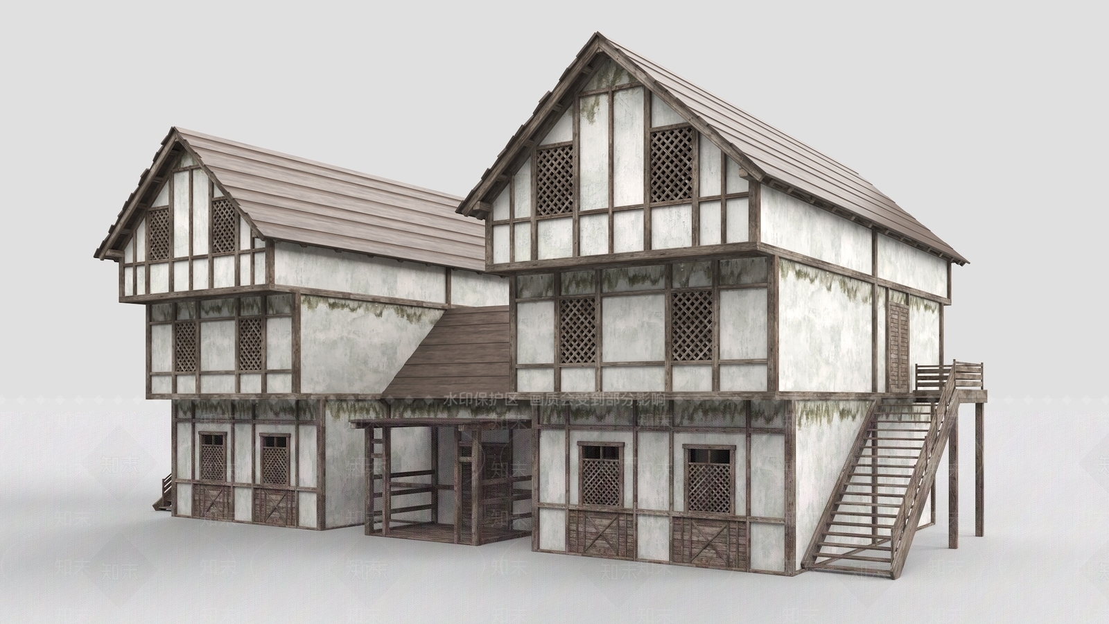 现代艺术风格建筑3D模型下载【ID:1187500669】