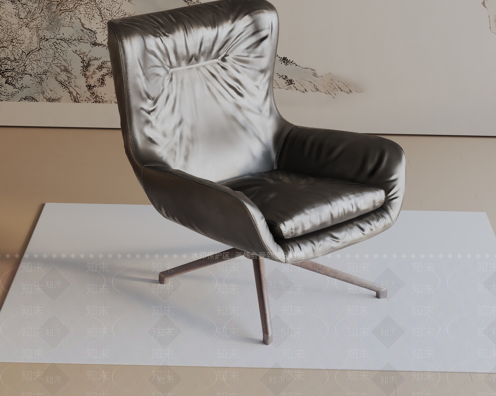 现代办公椅3D模型下载【ID:1187503396】