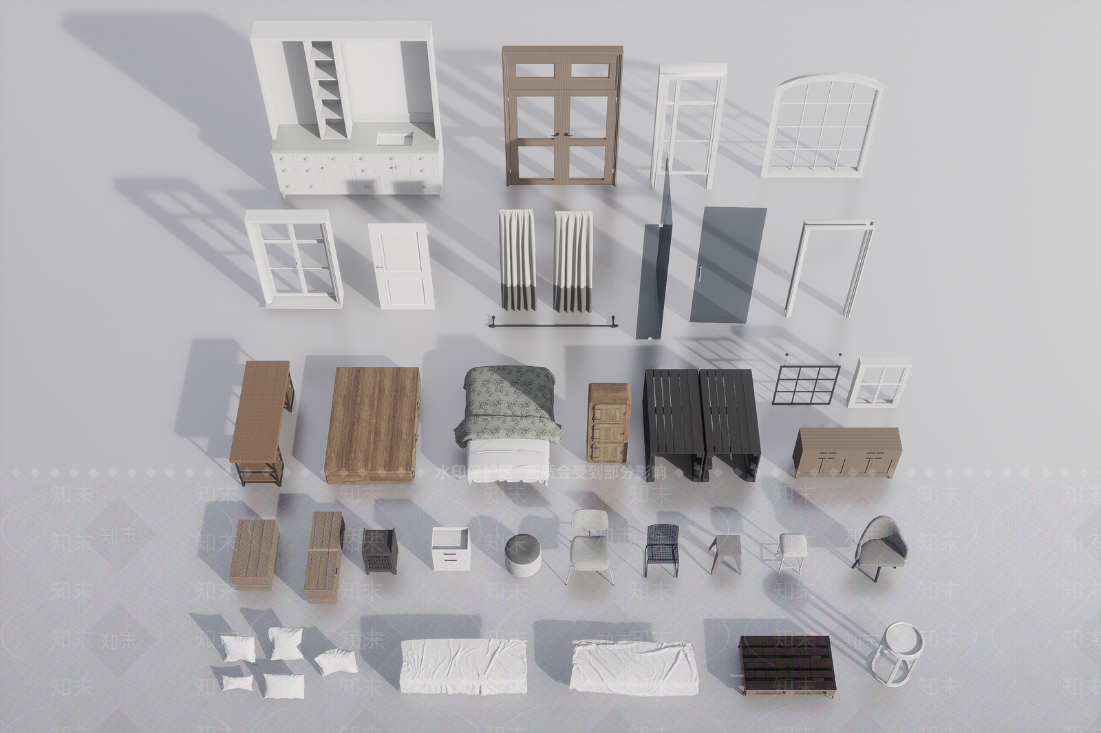 工业电视柜3D模型下载【ID:1187504387】