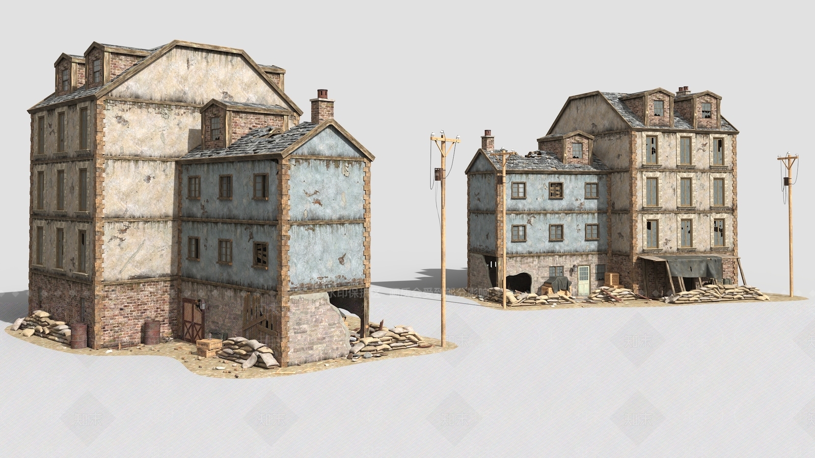 现代艺术风格建筑3D模型下载【ID:1187505461】
