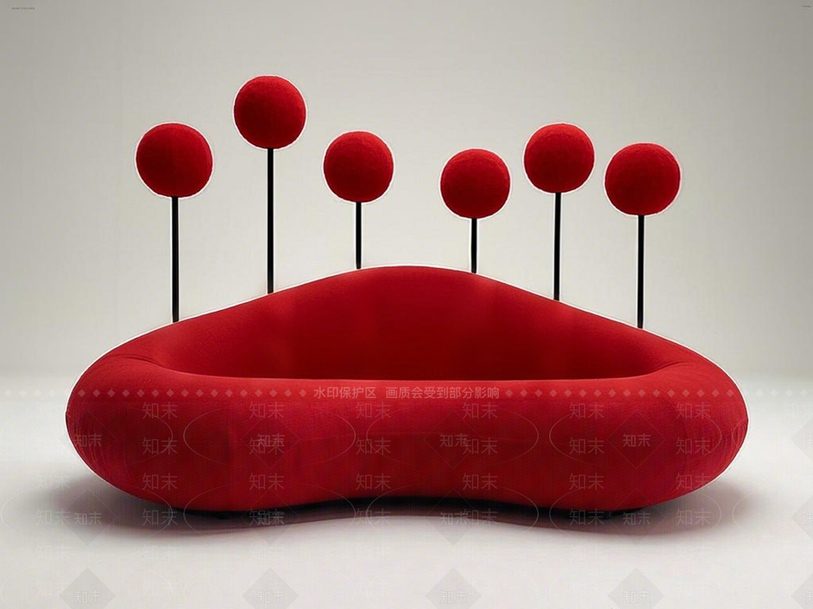 现代欧式贵妃椅SU模型下载【ID:1187505615】