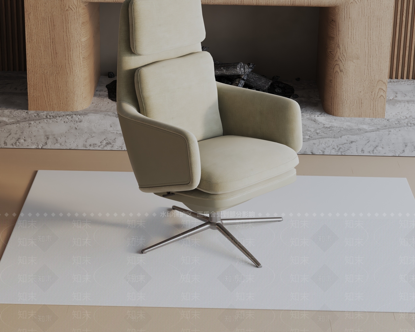 现代办公椅3D模型下载【ID:1187505902】