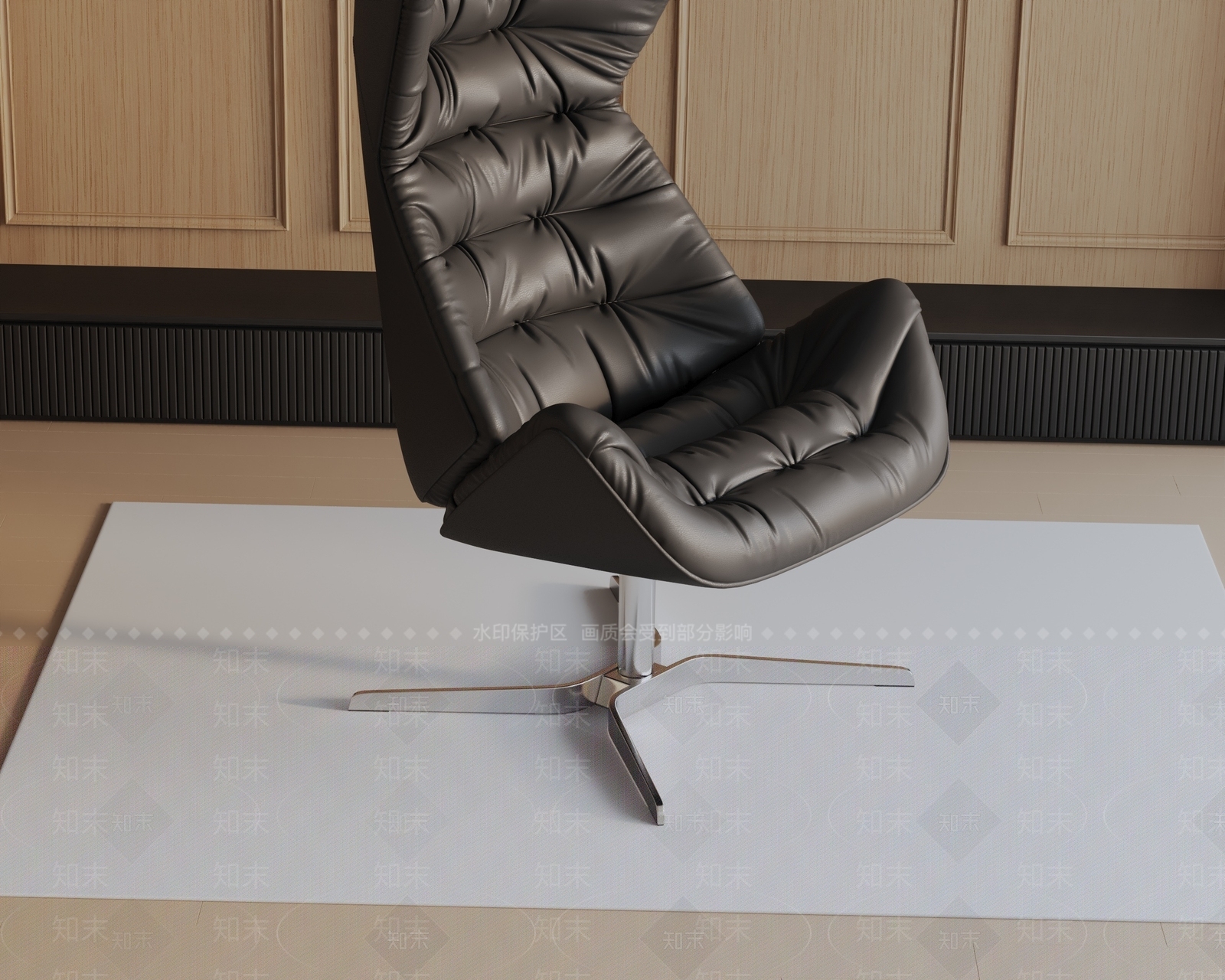 现代办公椅3D模型下载【ID:1187514426】
