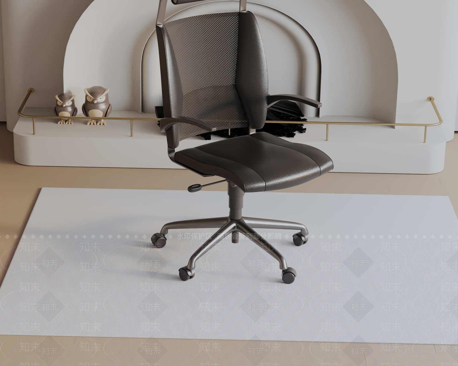 现代办公椅3D模型下载【ID:1187514745】
