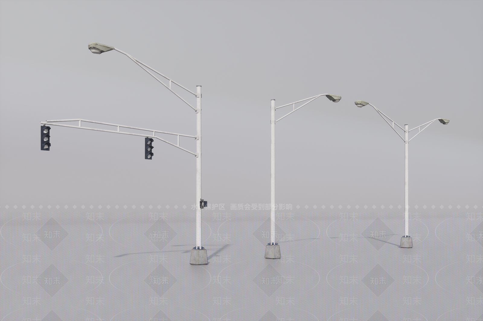 现代路灯3D模型下载【ID:1187533879】