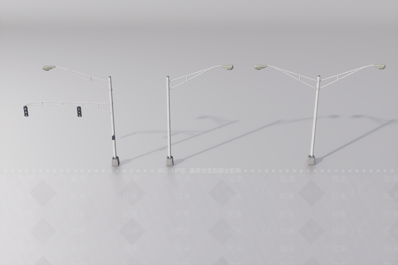现代路灯3D模型下载【ID:1187533879】