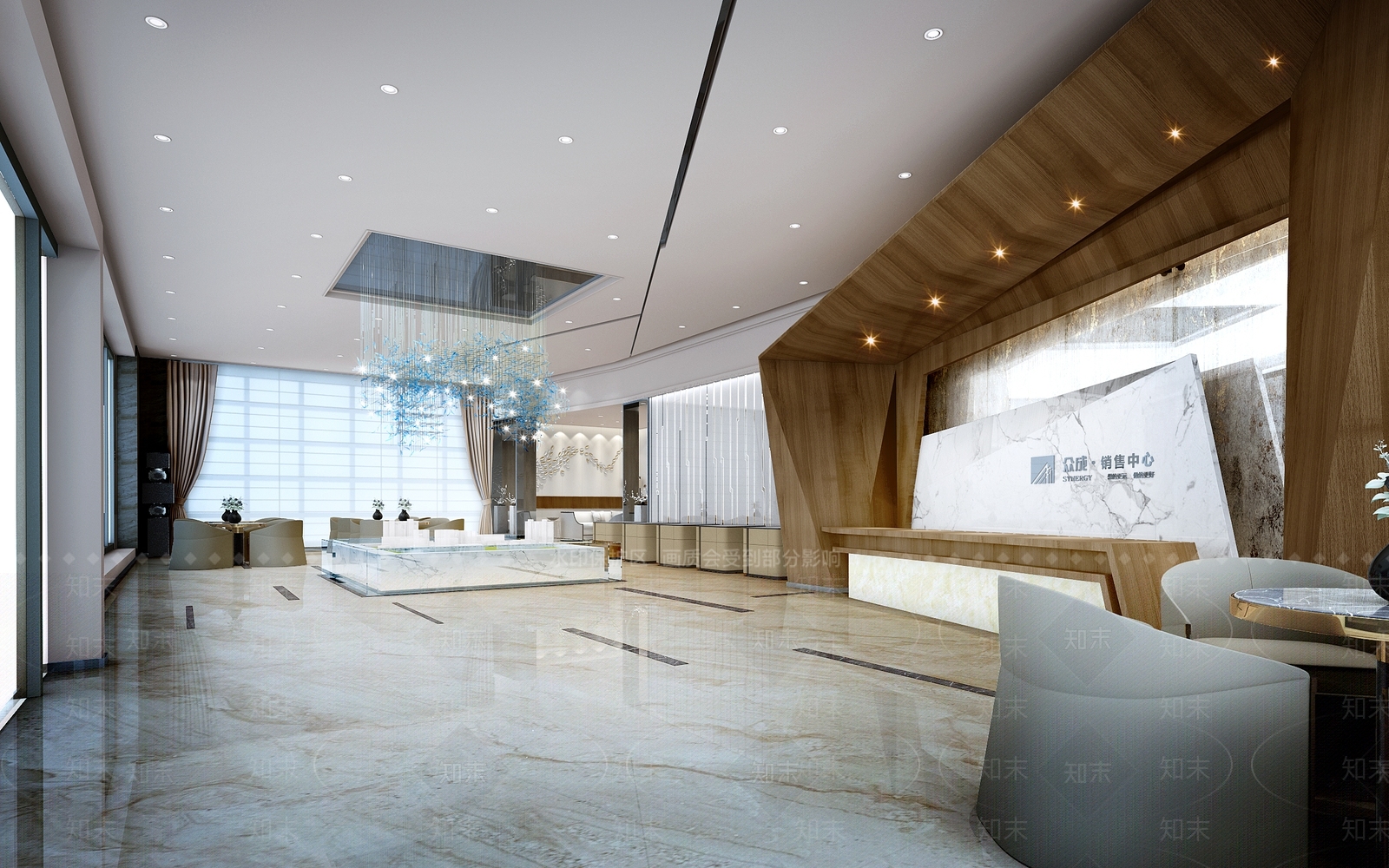 现代售楼处3D模型下载【ID:1187534777】