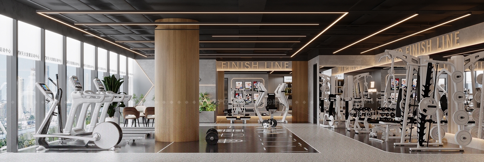 现代健身房3D模型下载【ID:1187535913】