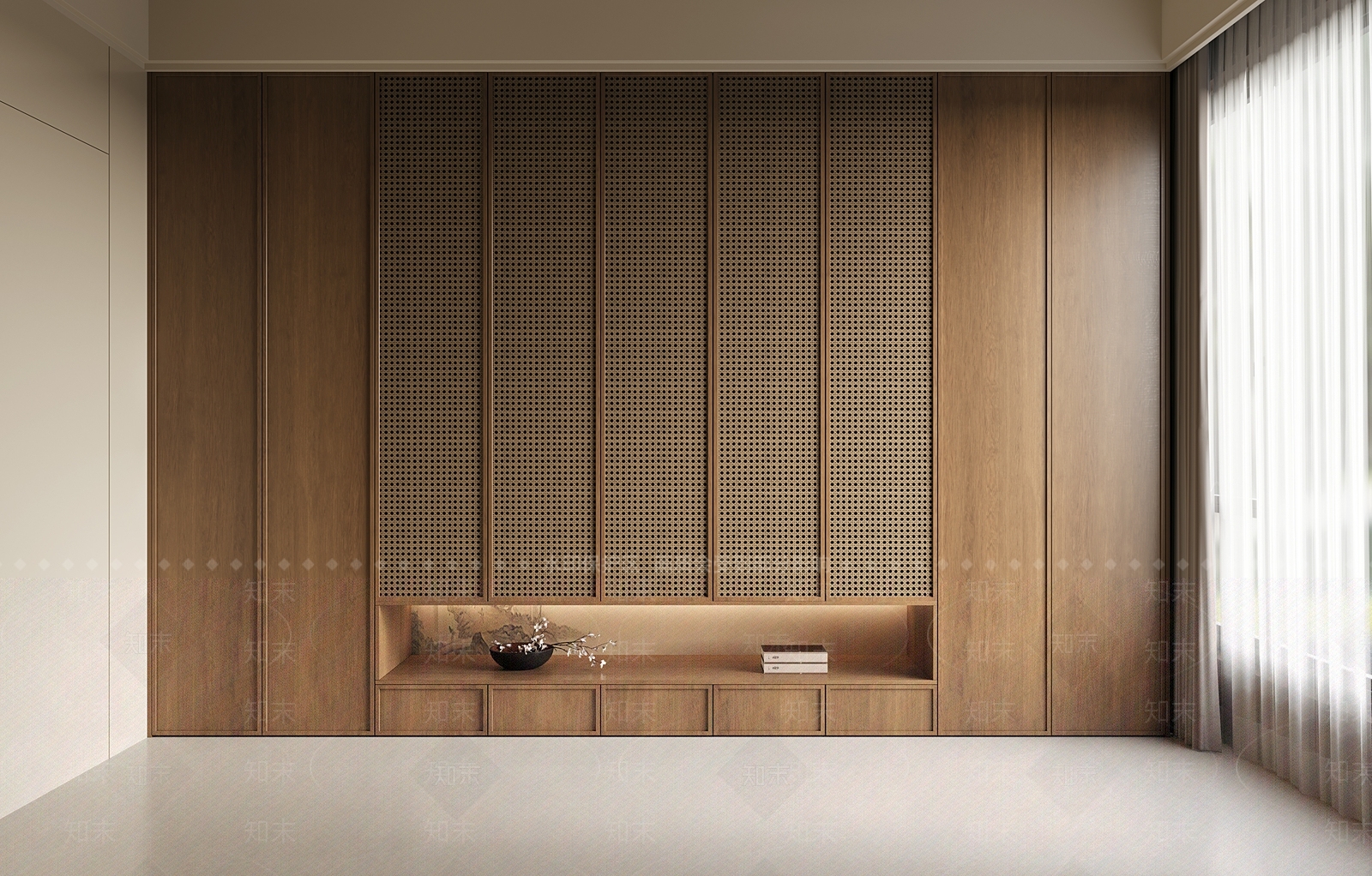 新中式禅意衣柜3D模型下载【ID:1187542753】