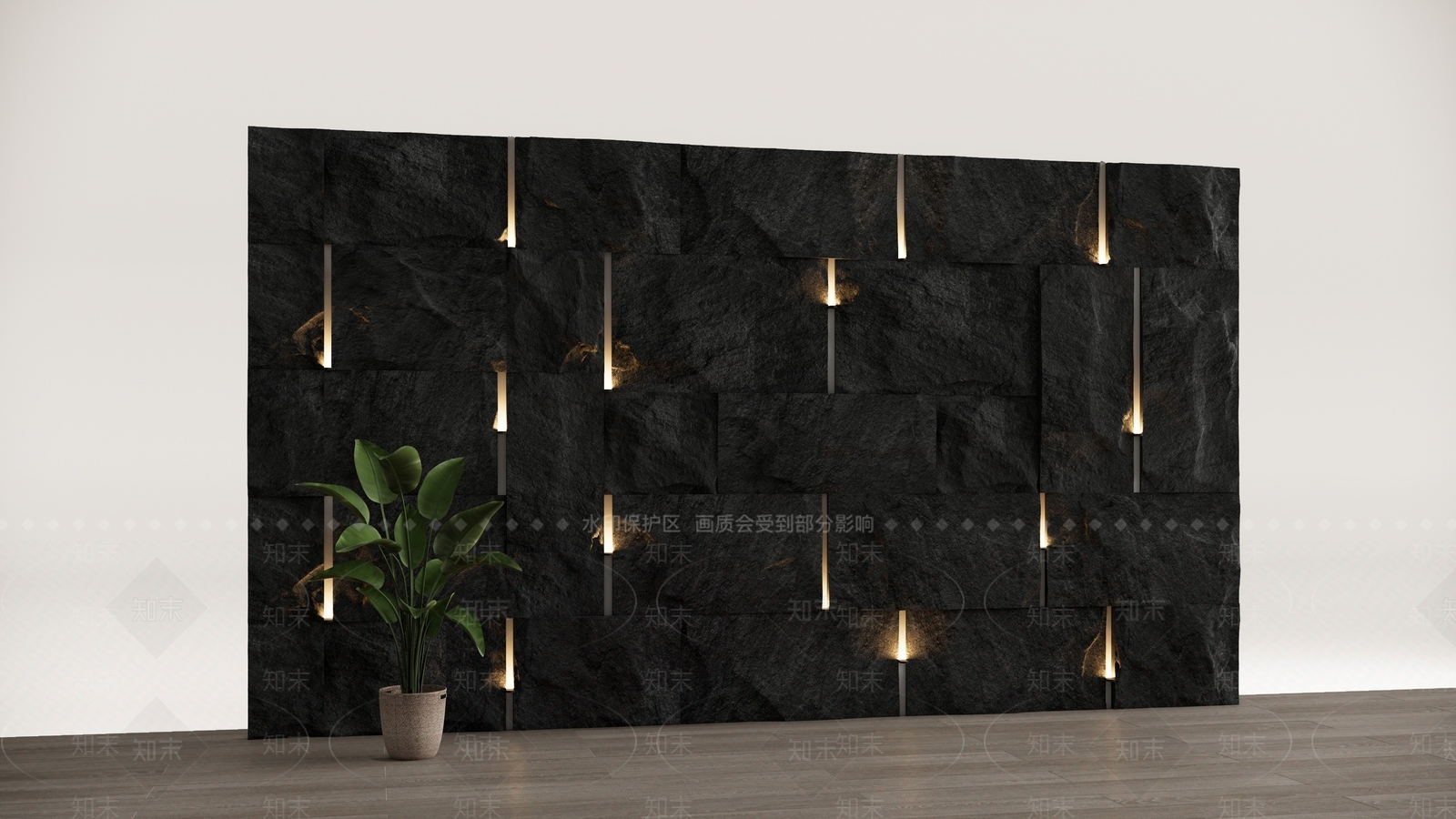 现代文化墙SU模型下载【ID:1187542471】