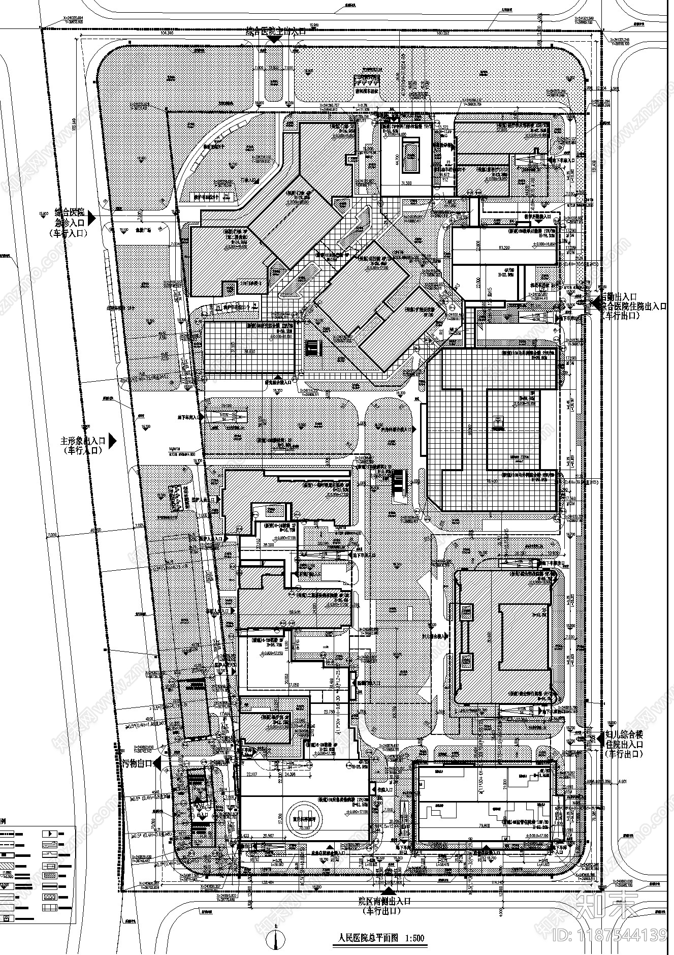 现代医院建筑施工图下载【ID:1187544139】