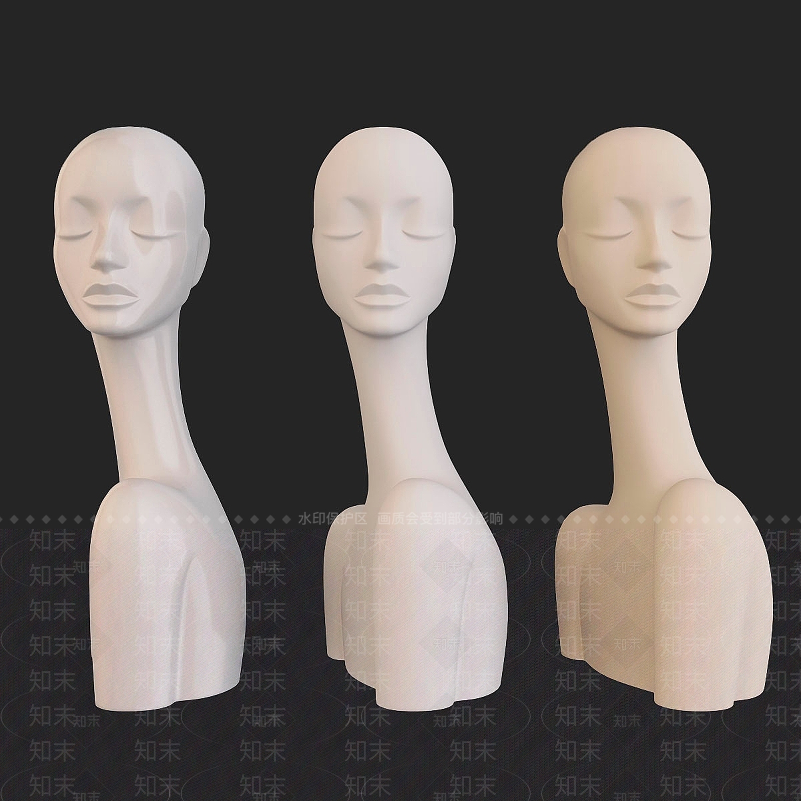 雕塑摆件3D模型下载【ID:1187544855】