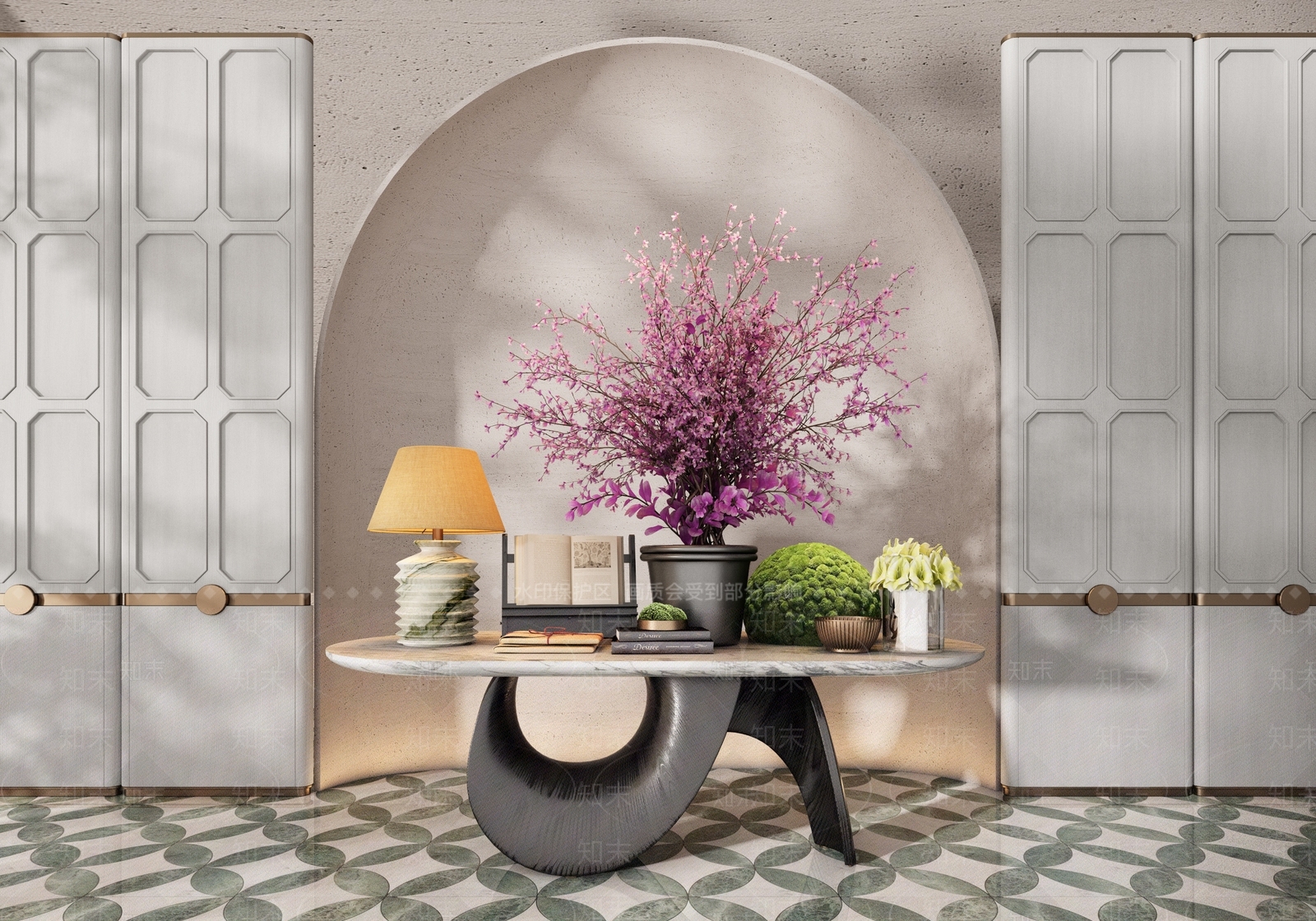 现代酒店端景台3D模型下载【ID:1187546677】