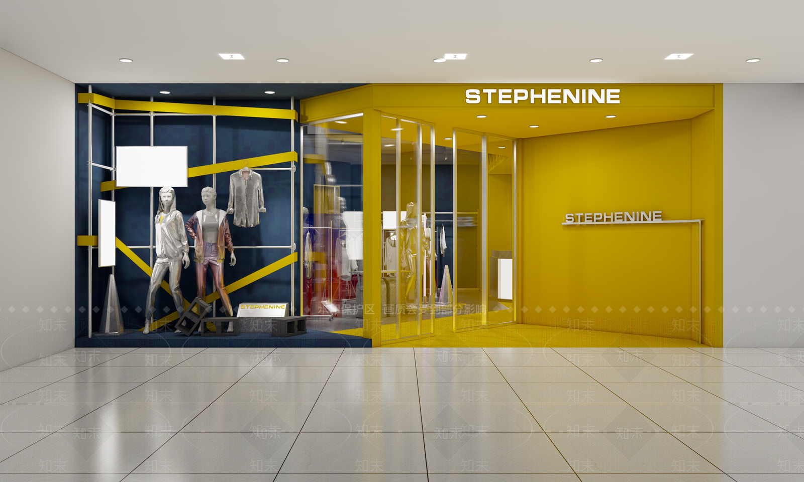 现代极简服装店SU模型下载【ID:1187694894】