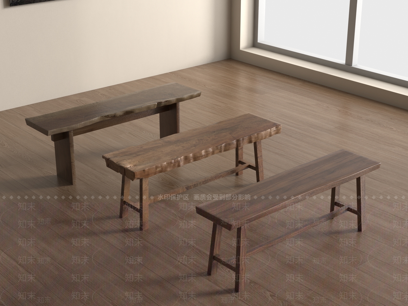 现代其他凳子3D模型下载【ID:1187567196】