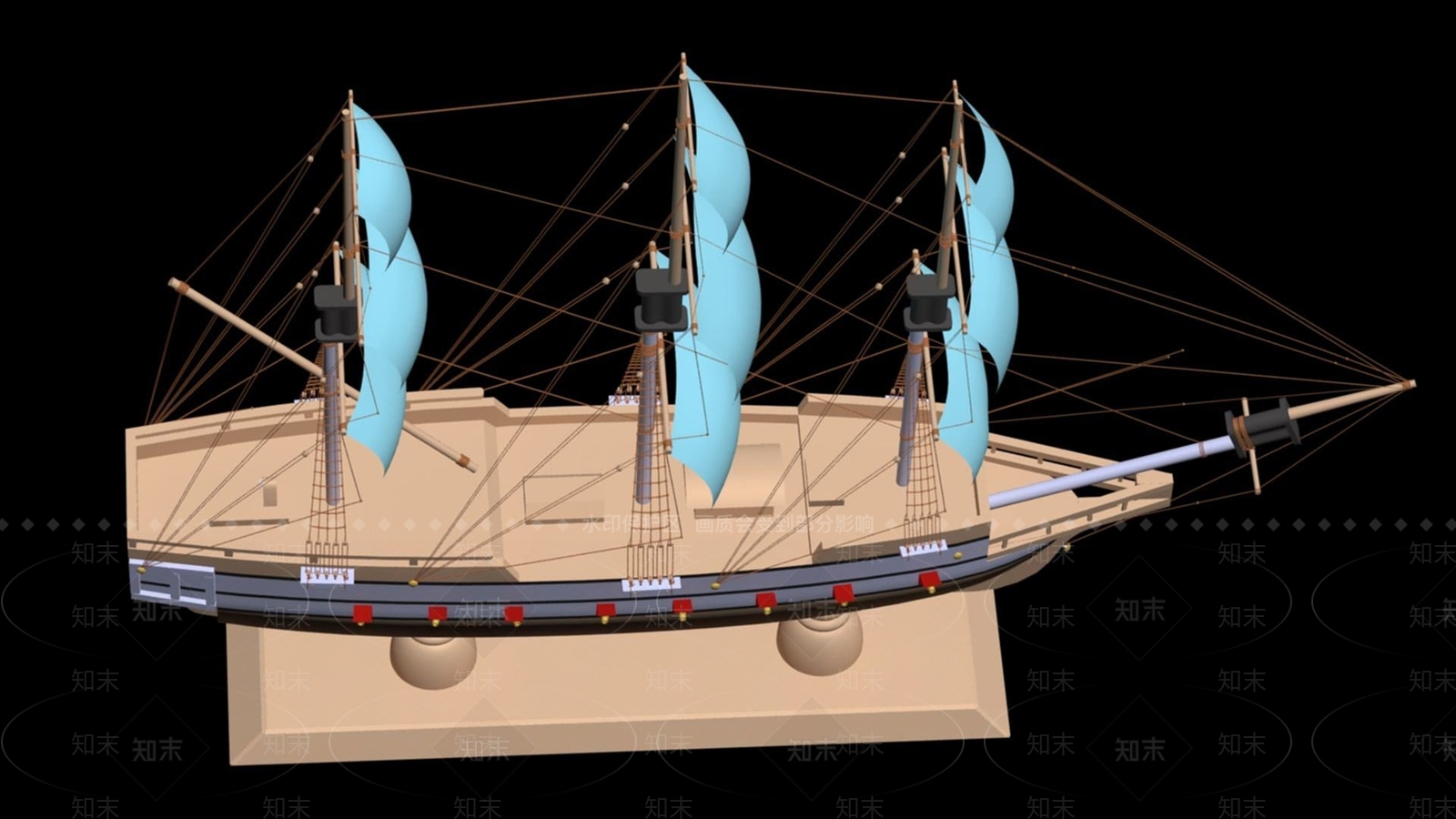 现代船3D模型下载【ID:1187596757】