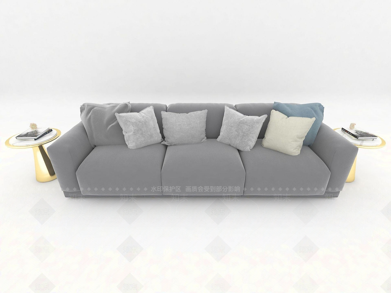 现代双人沙发3D模型下载【ID:1187569794】