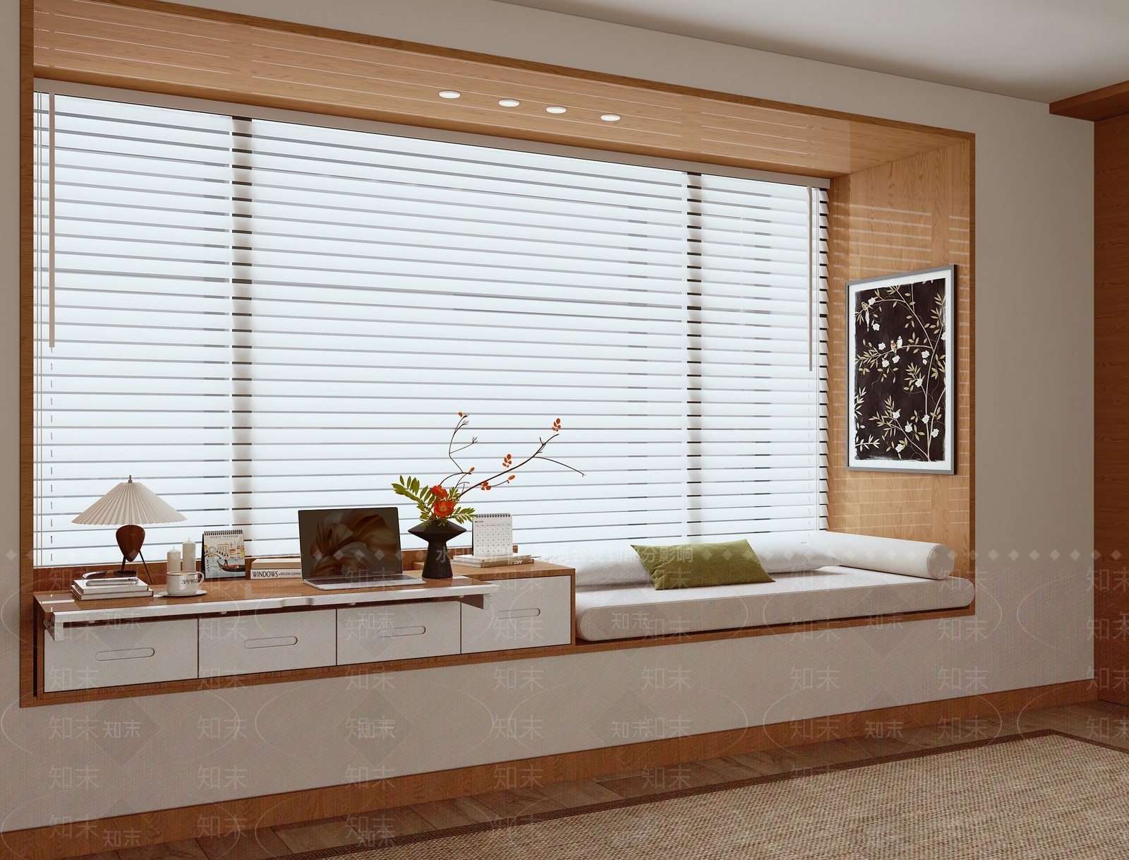 现代飘窗3D模型下载【ID:1187575927】