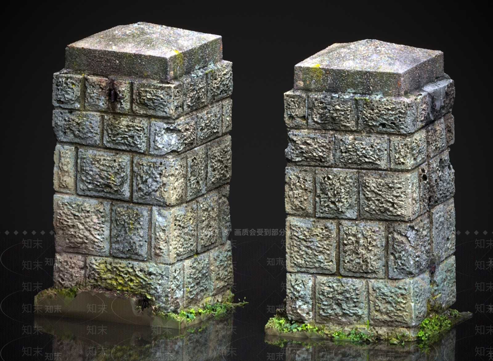 现代柱子3D模型下载【ID:1187576799】