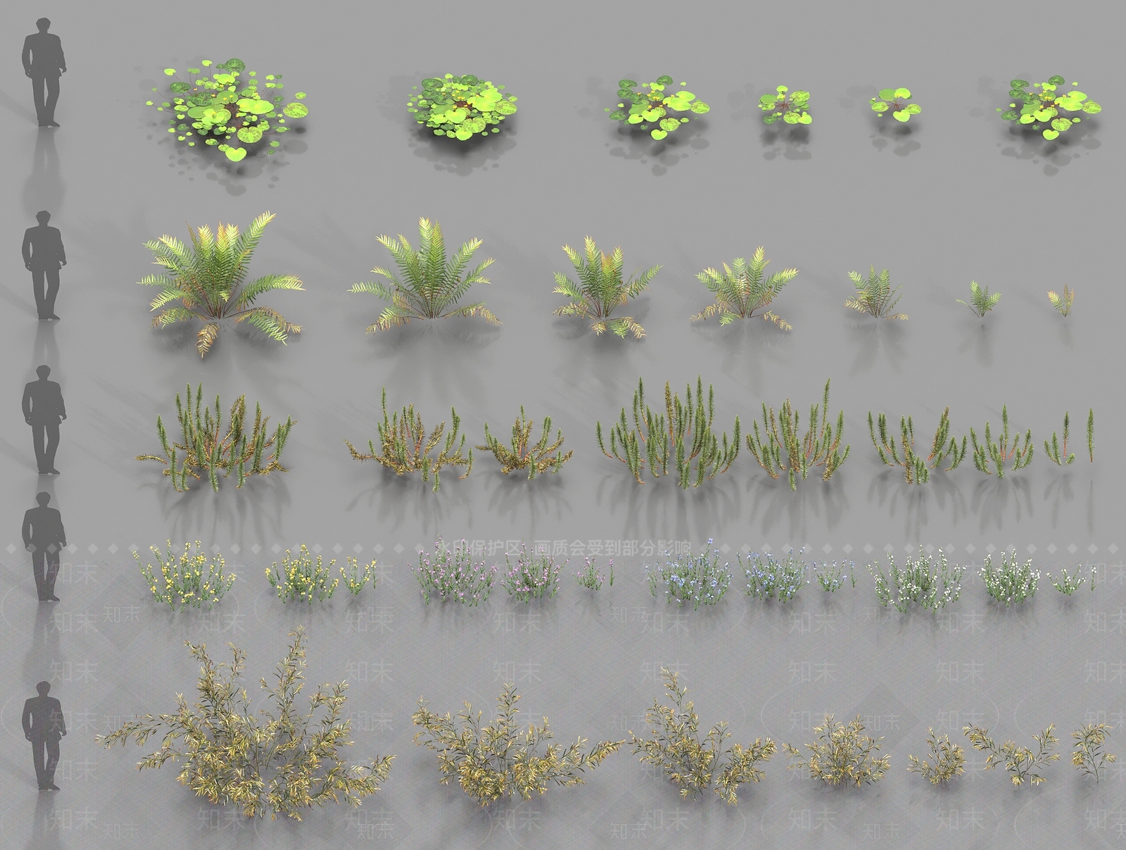 花草组合3D模型下载【ID:1187575049】