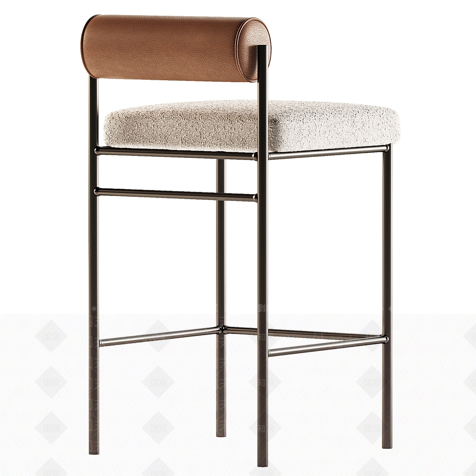 新中式轻奢意式吧椅3D模型下载【ID:1187582634】