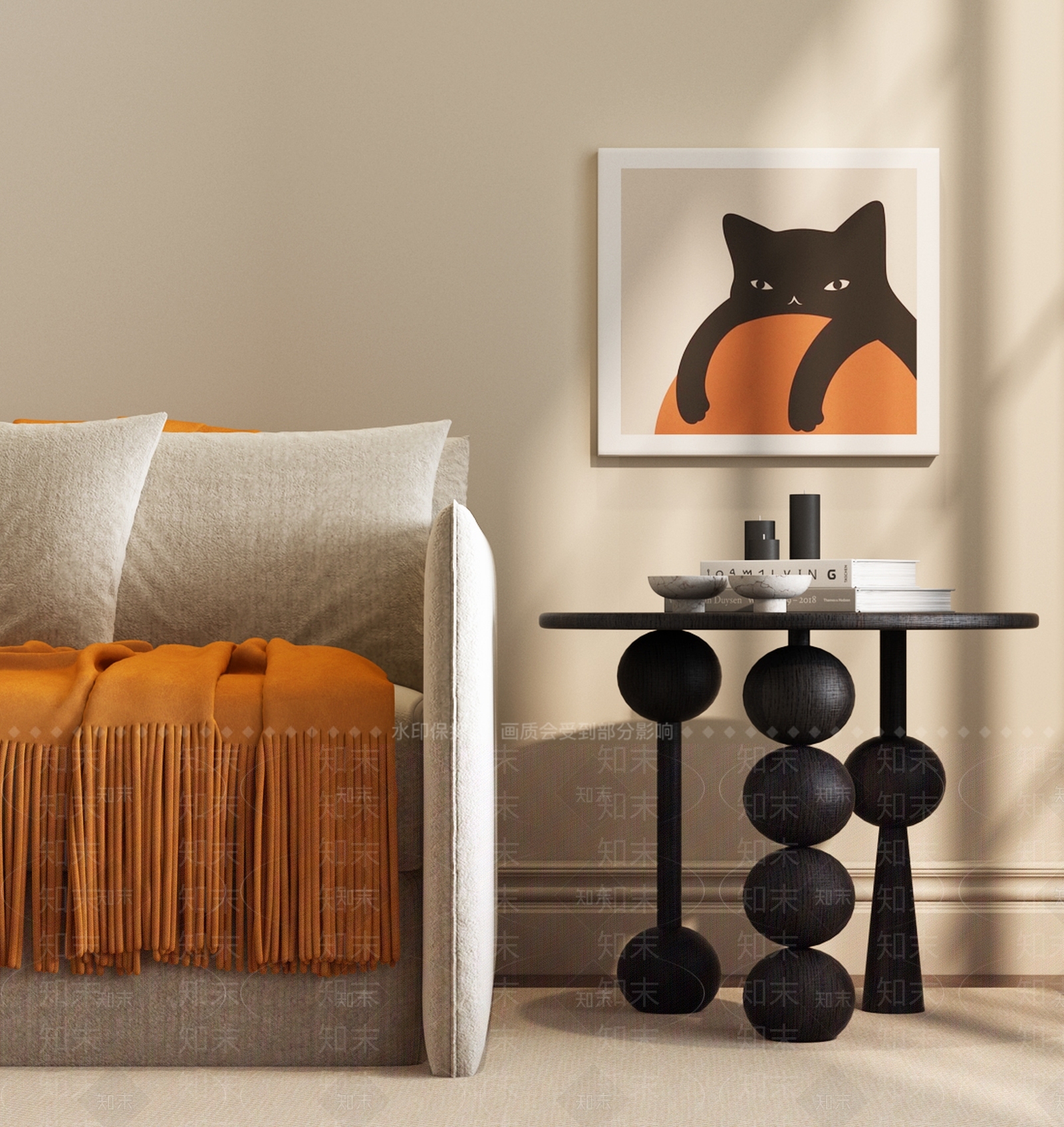 现代中古边几SU模型下载【ID:1187590200】