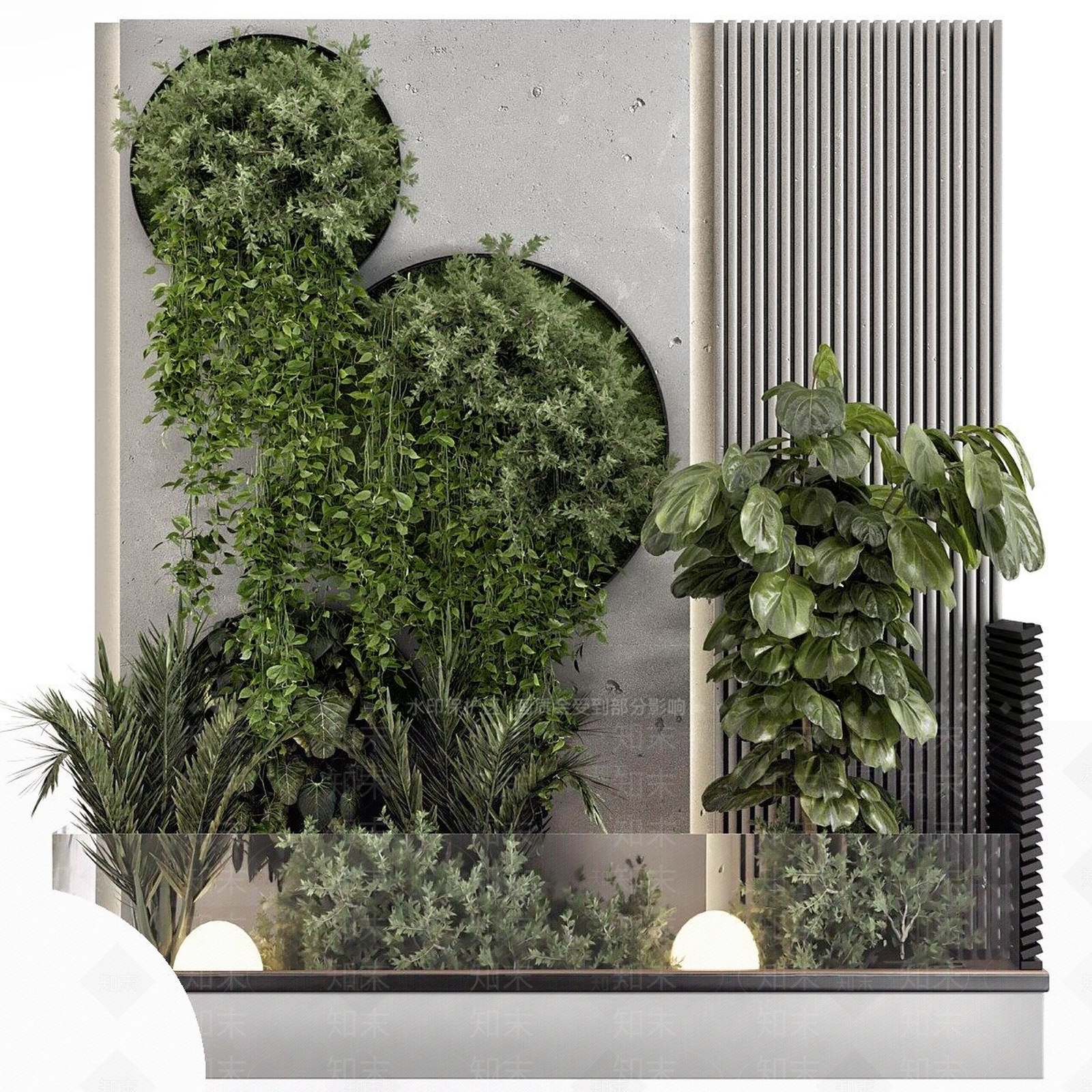 绿植墙3D模型下载【ID:1187591561】