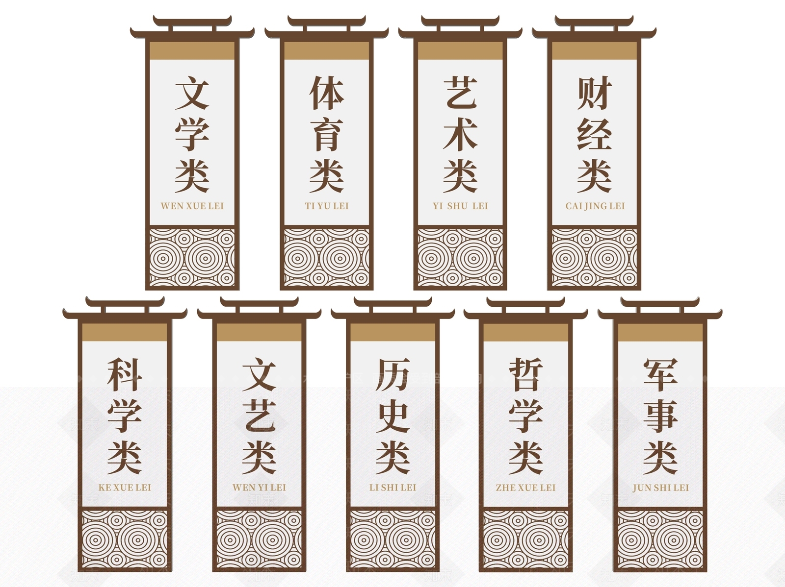 新中式标识标牌SU模型下载【ID:1187626997】