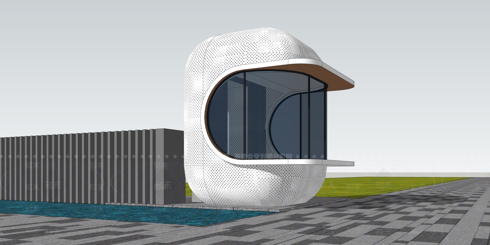 现代小公建SU模型下载【ID:1187591908】