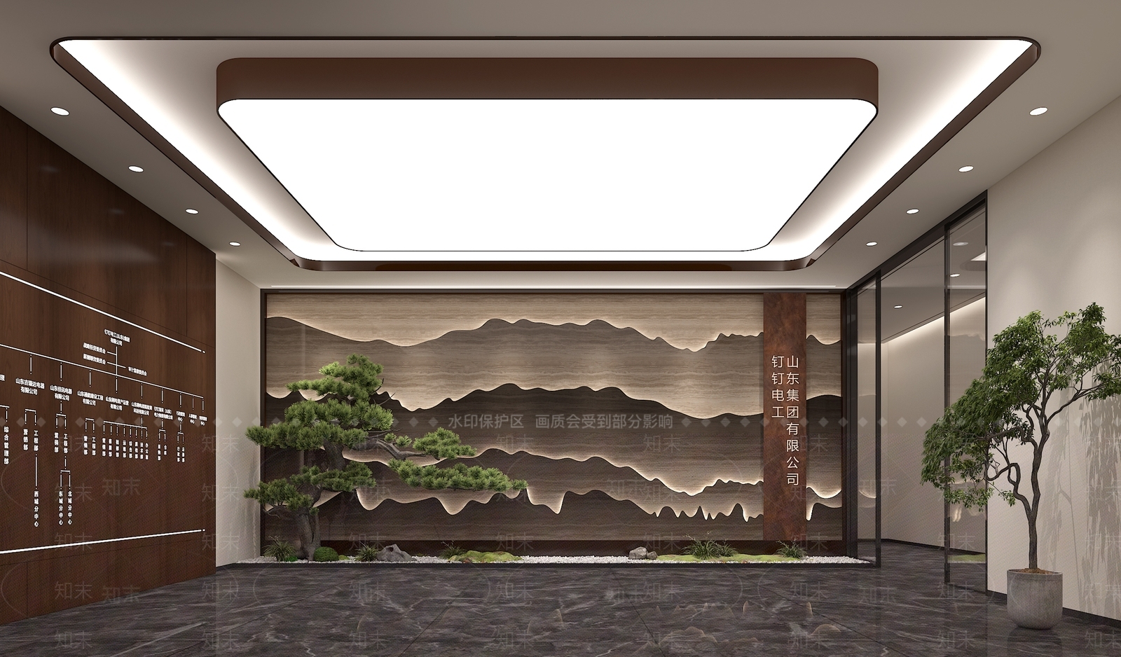 新中式其他办公空间3D模型下载【ID:1187687419】