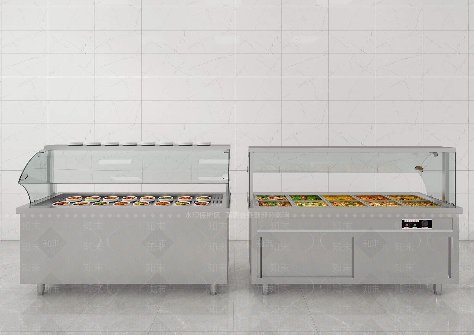 现代食堂SU模型下载【ID:1187596896】