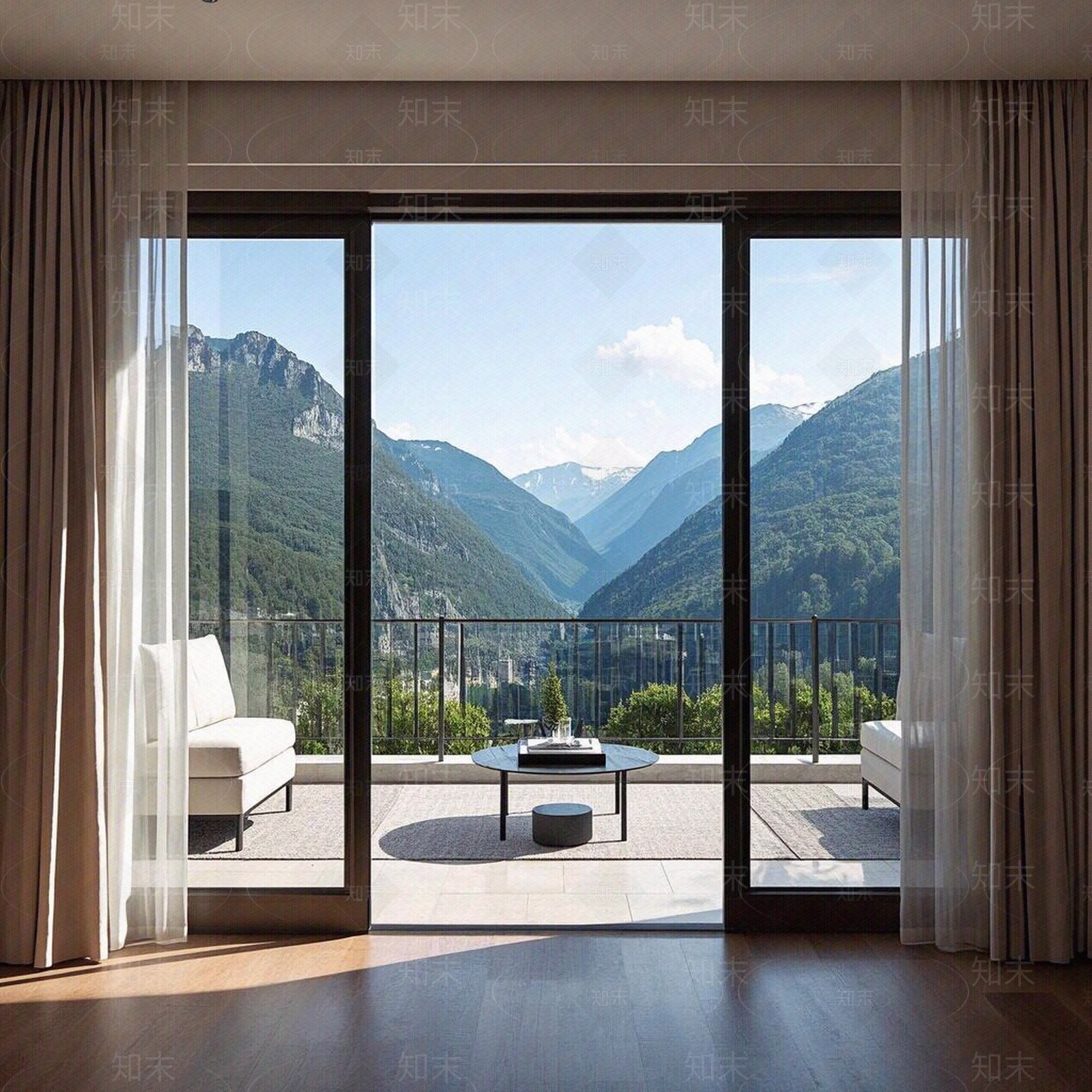 现代小区外景贴图下载【ID:1187604732】