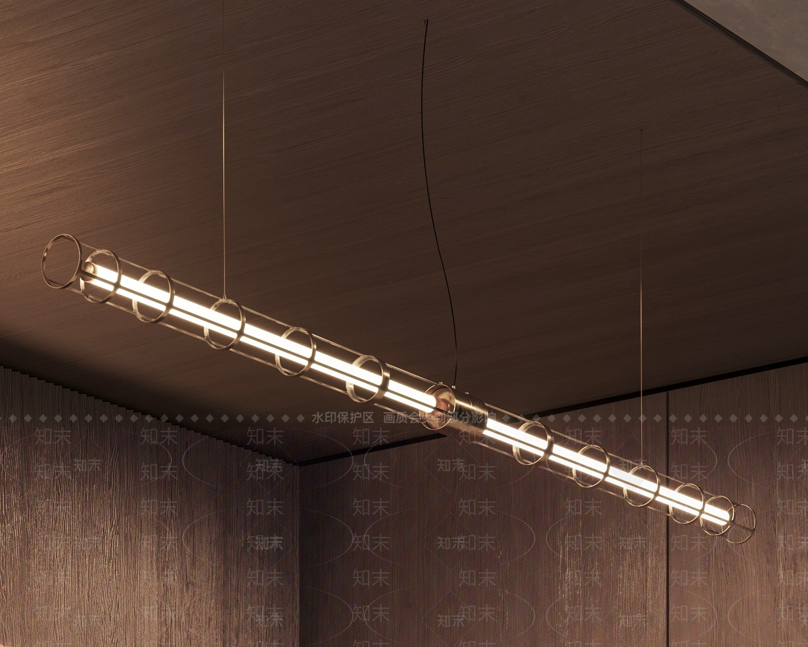 现代吧台吊灯3D模型下载【ID:1187606161】