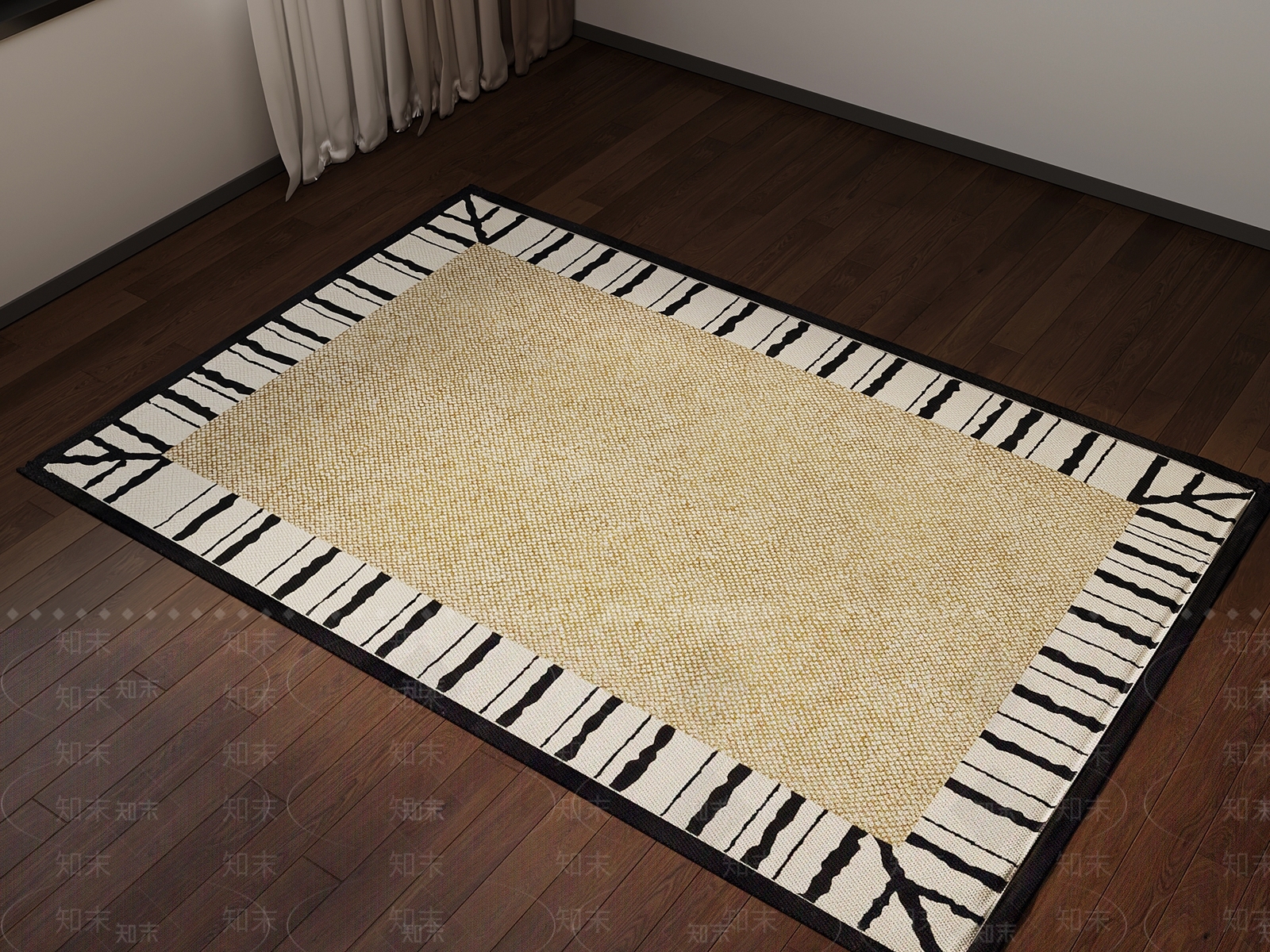 法式地毯3D模型下载【ID:1187609930】