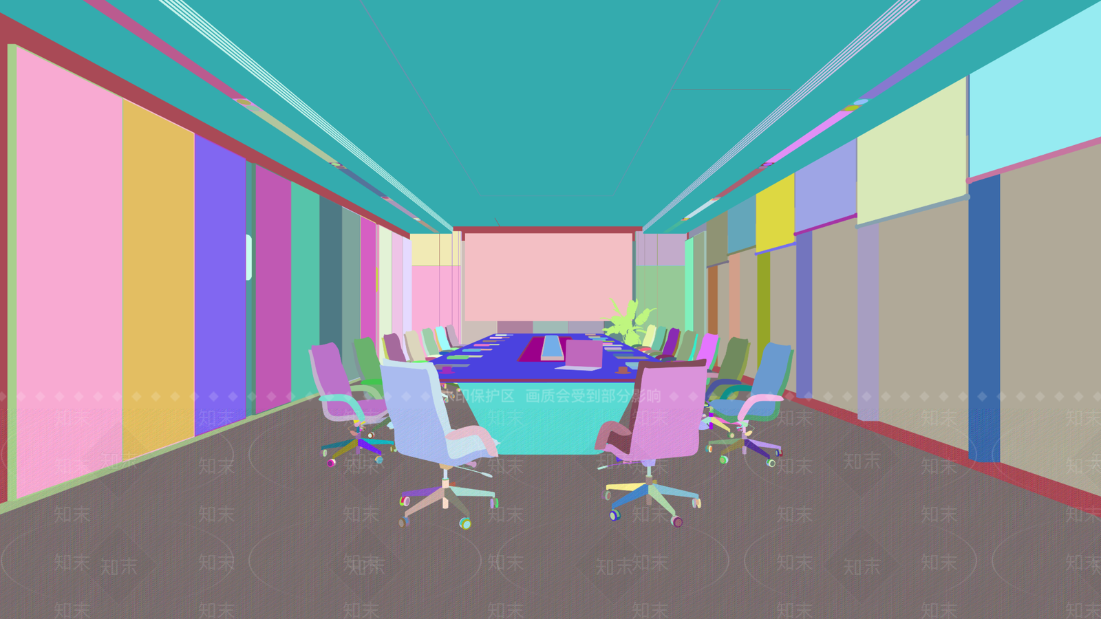 现代会议室SU模型下载【ID:1187610250】