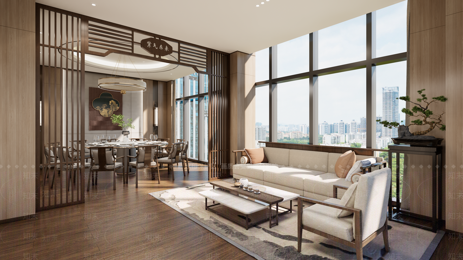 中式包厢SU模型下载【ID:1187734699】